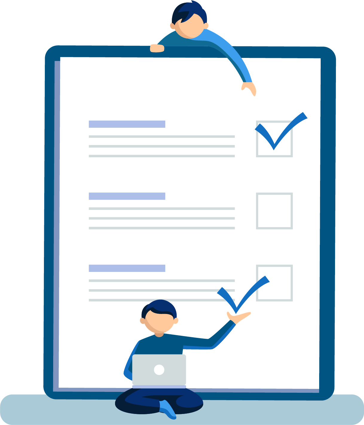 Customs clearance illustration